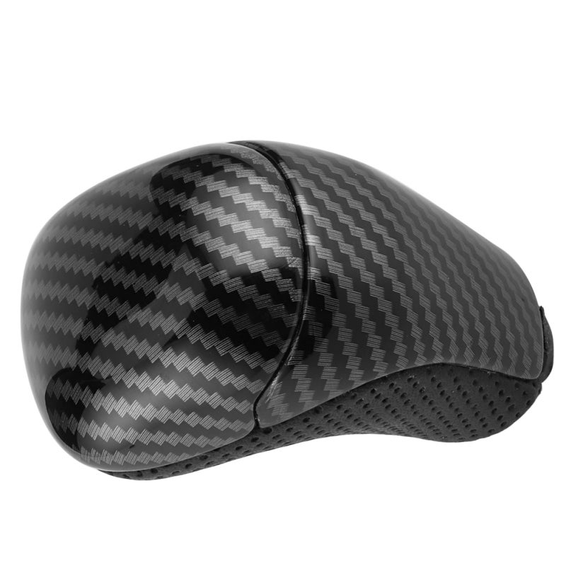 Leather Shift Knob 8mm Carbon Fiber Pattern Gear Shifter - Anti-Wear Durable Gear Shift Head for Land Cruiser Prado FJ150 18-19 - Image 4