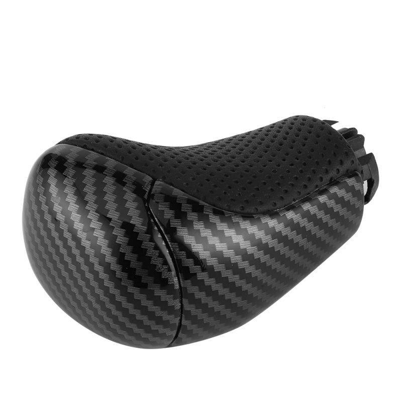 Leather Shift Knob 8mm Carbon Fiber Pattern Gear Shifter - Anti-Wear Durable Gear Shift Head for Land Cruiser Prado FJ150 18-19 - Image 5