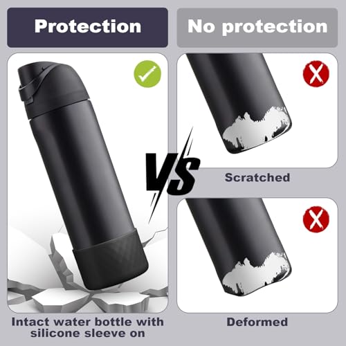 Beonsky Silicone Boot for Owala Water Bottle 24 oz, Anti-Slip Protective Sleeve for FreeSip/Twist/Flip Stainless Steel Water Bottles Accessories - Image 3