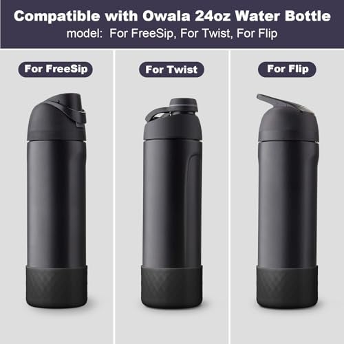 Beonsky Silicone Boot for Owala Water Bottle 24 oz, Anti-Slip Protective Sleeve for FreeSip/Twist/Flip Stainless Steel Water Bottles Accessories - Image 2