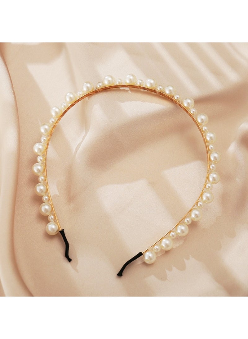 Huitich Elegant Headband Hair Accessory for Girls White - Image 2