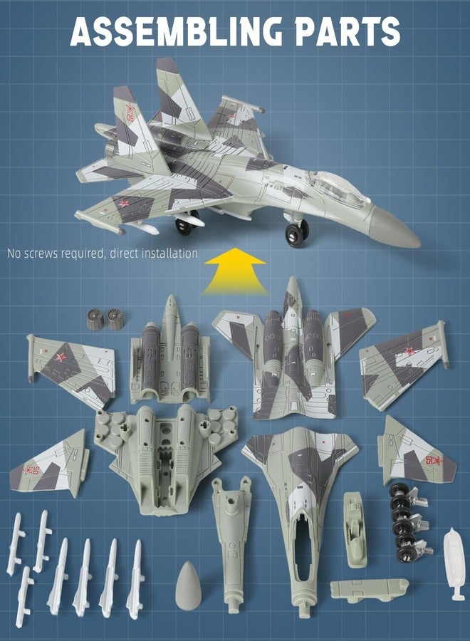 Vihaanta Fighter Jet Model, Fighter Jet, 1:100 SU-35 Fighter Jet, Highly Detailed Collectible for Aviation Enthusiasts, for Home and Office Display, Stylish Aviation-Themed Accent for Any Room - Image 3