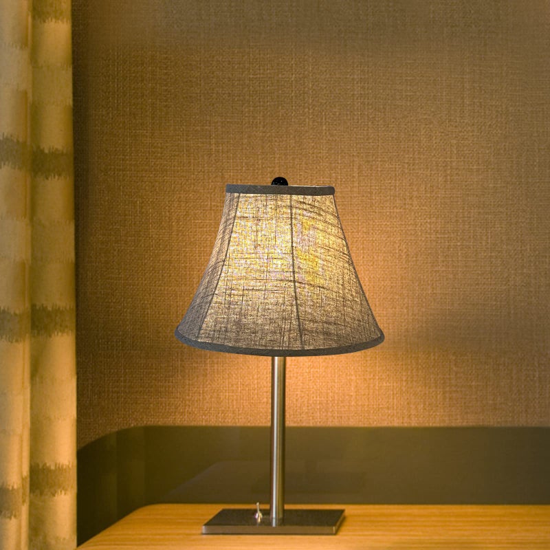 TooToo Star Double Brown Lamp Shade Set of 2, TOOTOO STAR Large Barrel Lampshade for Floor Light and Table Lamp 6x12x8.5 inch, DIY Fabric Natural Linen Hand Crafted, Spider (Brown, 6x12x8.5 inch) - Image 4