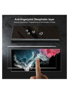ماركة غير محددة UV Glass 3D Curved Edges Full Cover Tempered Glass Screen Protector Full Glue Edge to Edge Coverage Anti Scratch Anti Smudge Glass for Samsung Galaxy S23 Ultra 5G  - Image 4