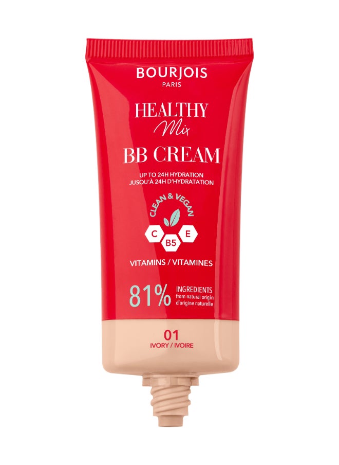 BOURJOIS PARIS - Healthy Mix BB Cream - 01 - Ivory, 30ml - Image 1