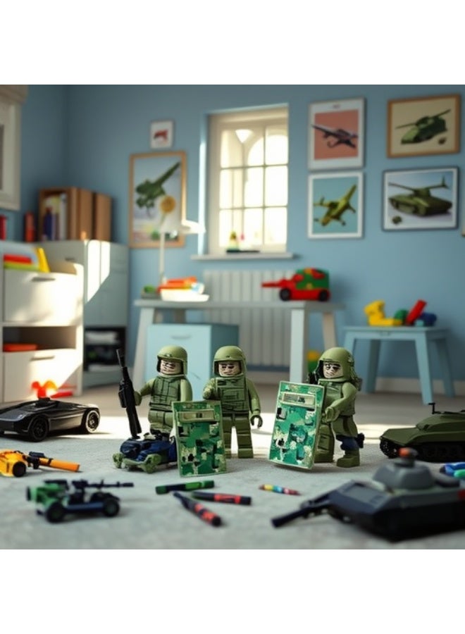 عام 18 قطعة شخصيات بناء مكعبات لعبة تعليمية للأطفال هدية تجميعية للأولاد (نمط عشوائي) - Image 2