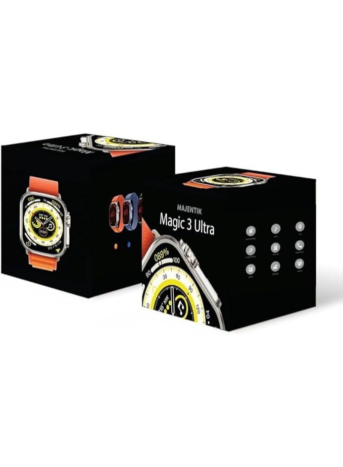 ماجنيتك تتوافق ساعة Magic 3 Ultra الذكية مع جميع الأجهزة المحمولة وتتيح لك إجراء واستقبال المكالمات والإشعارات والتحكم فيها من خلال تطبيق الهاتف المحمول المزود بميزات متقدمة من Magnetik. - Image 4