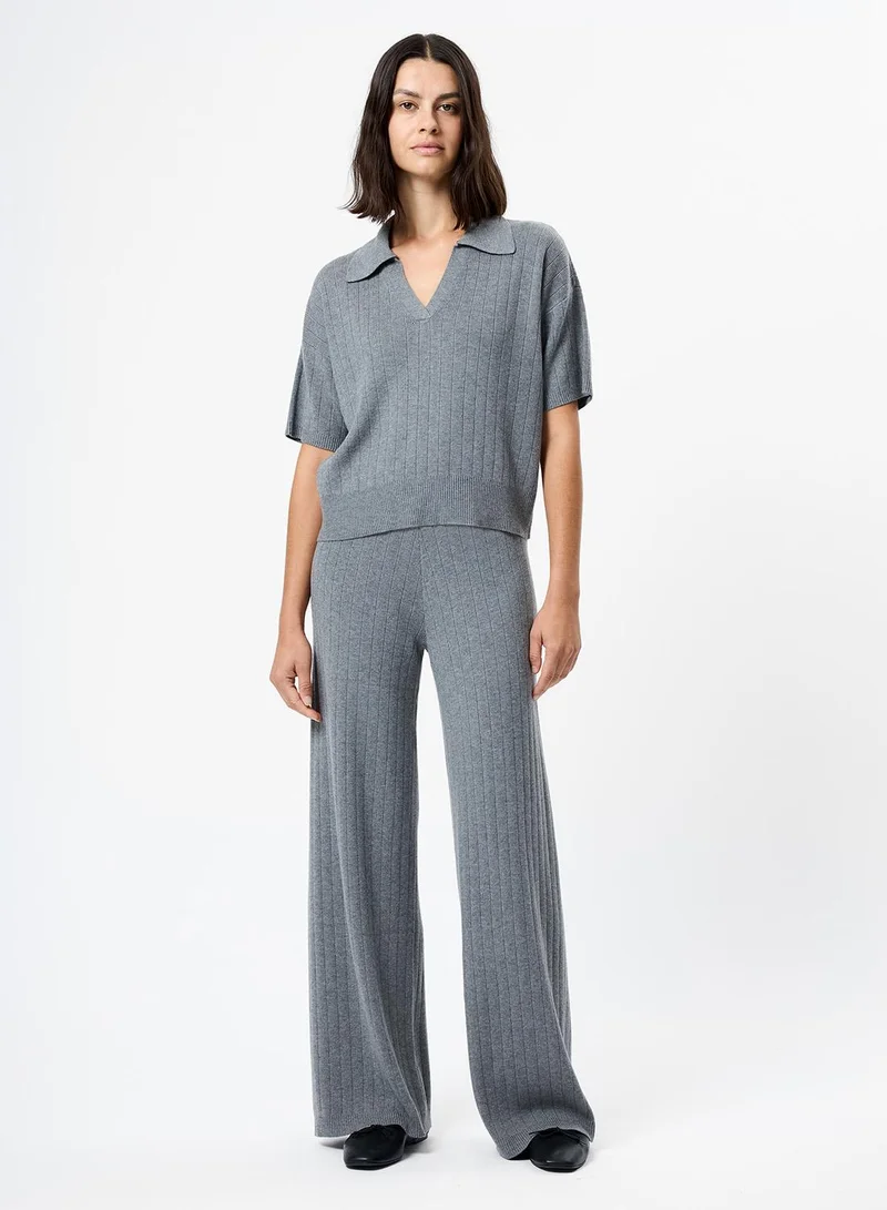 فرنش كونكشن Javier Knit V Neck Top