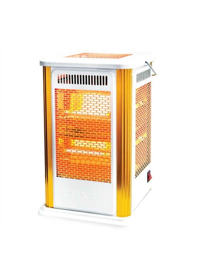 2000W electric room heater, yellow/white color - Image 1