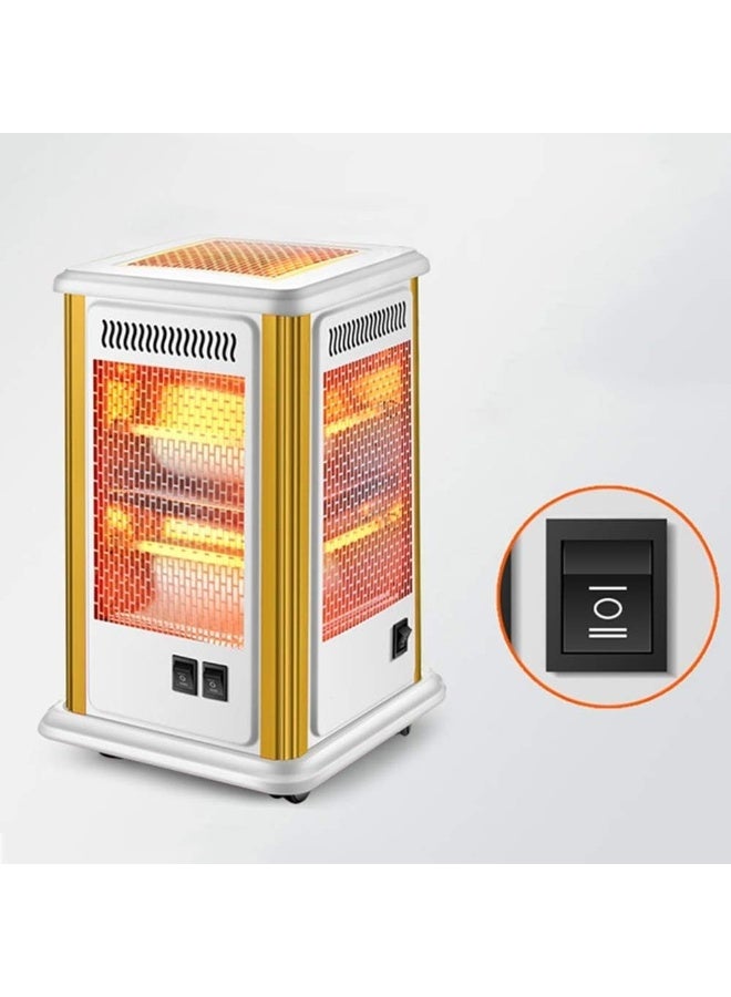 2000W electric room heater, yellow/white color - Image 3