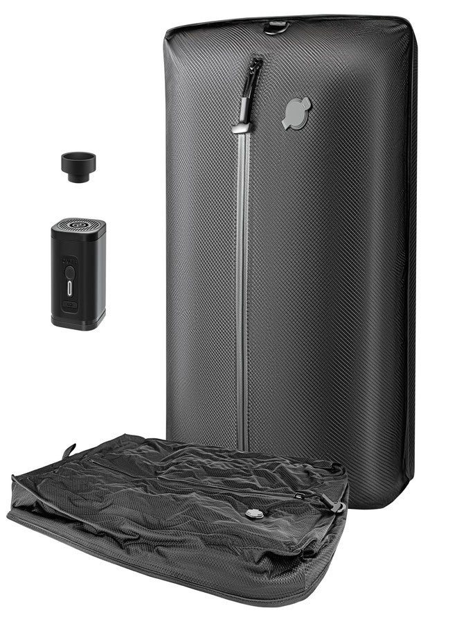 أكياس سفر لوفان المفرغة من الهواء للأمتعة مع مضخة لاسلكية، قابلة لإعادة الاستخدام وموفرة للمساحة، سعة 33 لتر، مكعب منظم لتخزين الملابس المضغوطة لحقائب اليد وحقائب الظهر، مقاومة للماء بمعيار IP67 (قطعة واحدة + مضخة واحدة) - Image 1