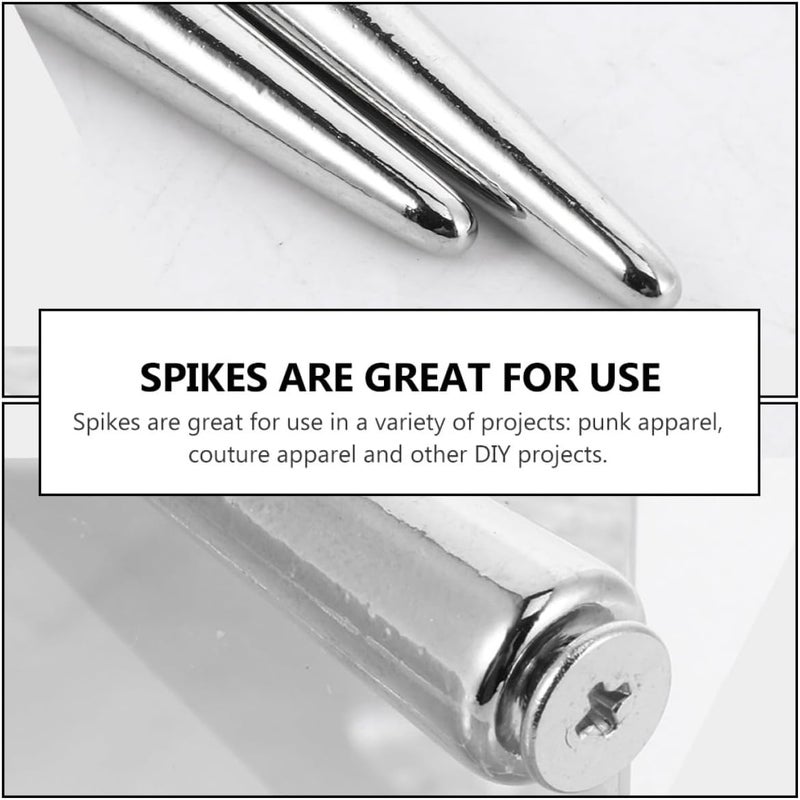 GETAJGHSD 8pcs Alloy Punk Spike Screw Back Studs DIY Metal Rivet Accessories for Leathercraft Clothing Shoes Belts Crafting - Image 2