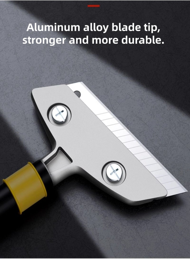 Window scraper floor scraper, multifunctional cleaning scraper, extended and thickened, comes with 10 replacement scrapers, 300mm x 110mm. - Image 2