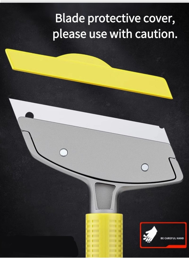 Window scraper floor scraper, multifunctional cleaning scraper, extended and thickened, comes with 10 replacement scrapers, 300mm x 110mm. - Image 4