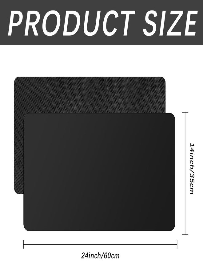 Anpuimult 6 Pcs Black Card Gaming Mat 14x24 Inch, Playmat Table Smooth Playing Card Mat,Versatile Card Game mat and Desk pad for Home Office Use - Image 2