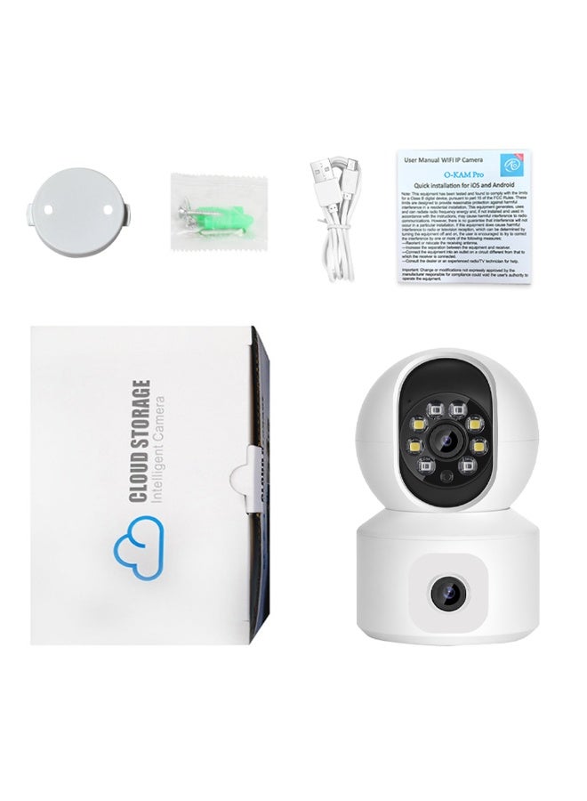 HD home PTZ camera dual-lens security monitor 360-degree intelligent dual-light full-color night vision k22 - Image 1