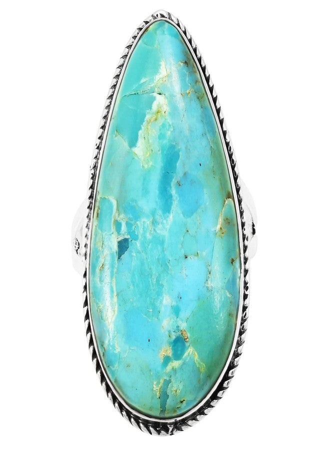 Turquoise Network Turquoise Ring in Sterling Silver 925 (Turquoise, 7) - Image 4