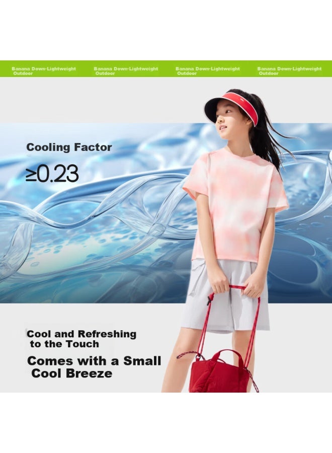Beneunder Kids Short Sleeve Boys Girls Cool Breathable Sports T-shirt Cc990 Frosty White 160 - Image 3