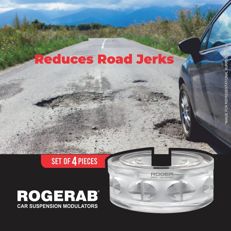 ROGER روجراب لسيارة شيفروليه كروز (4 قطع) مجموعة ممتص صدمات النوابض المعتمدة والمختبرة من ARAI لزيادة ارتفاع السيارة والراحة. - Image 4