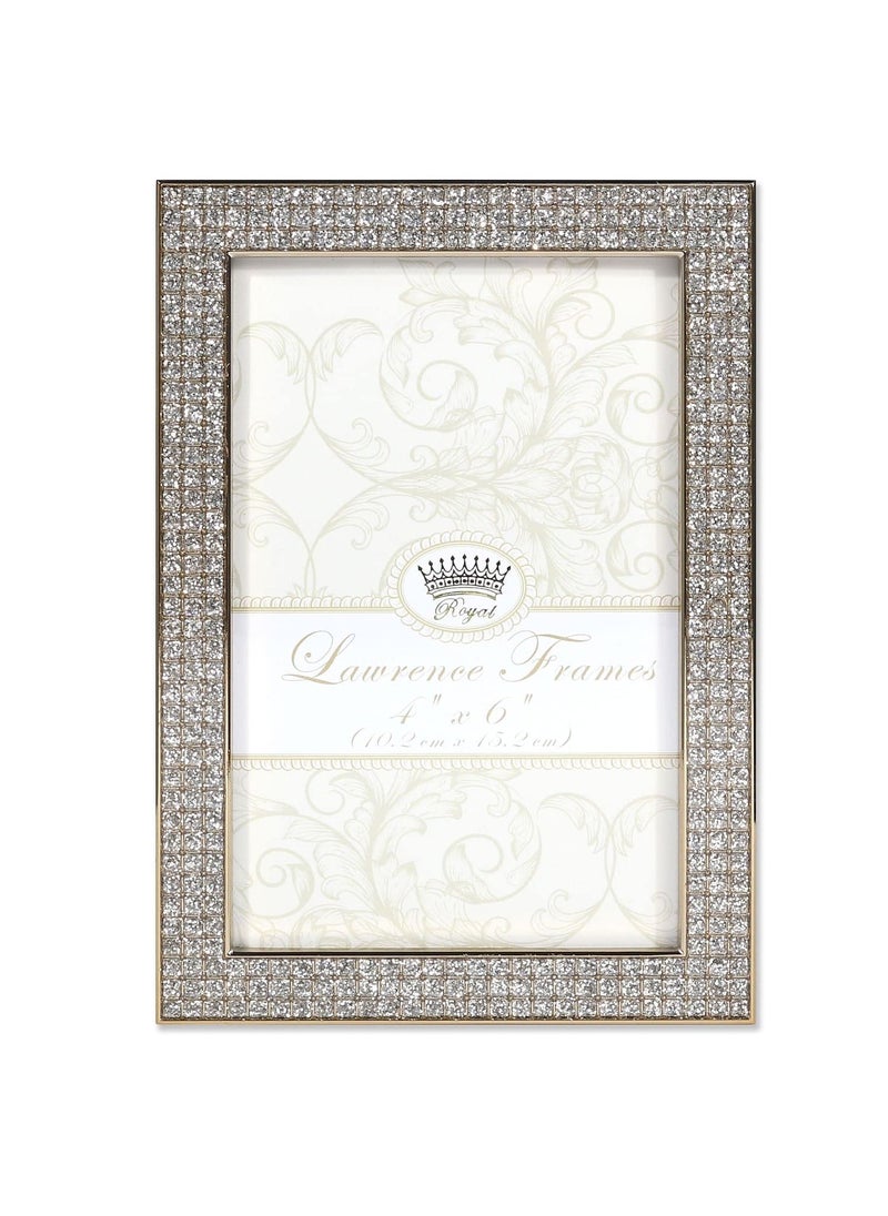 Lawrence Frames Lawrence Frames Lawrence Royal Designs 4x6 Turner Gold and Glitter Metal Picture Frame 