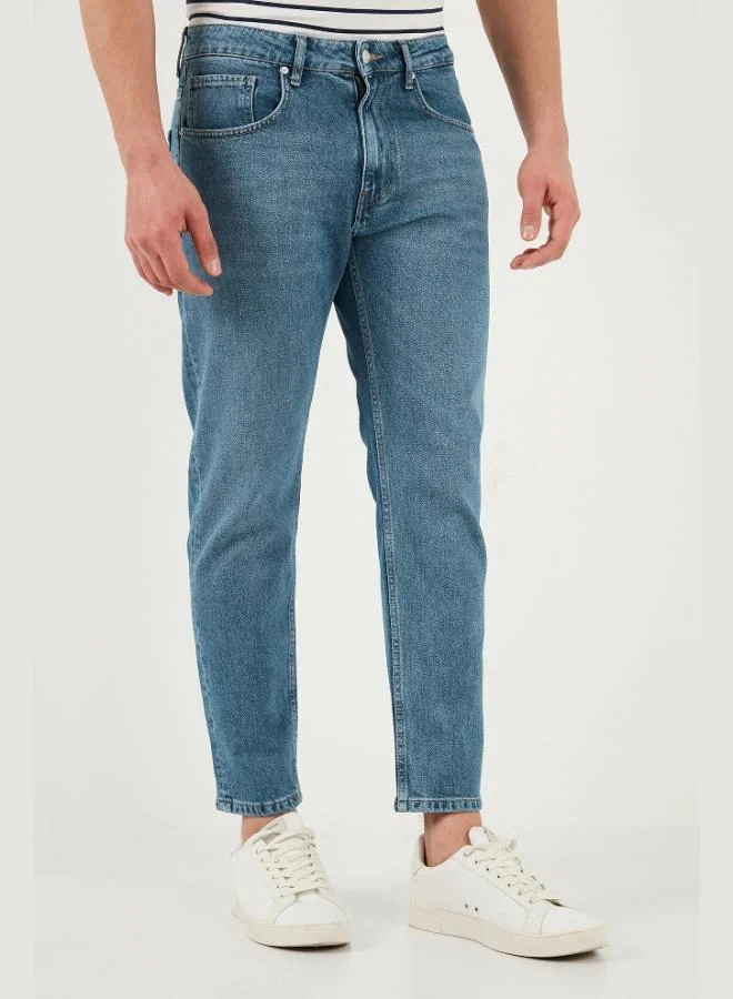 Buratti  Buratti Cotton Regular Waist Tapered Leg Men's Jeans 5901C72MILANO for Men | Best Price UAE