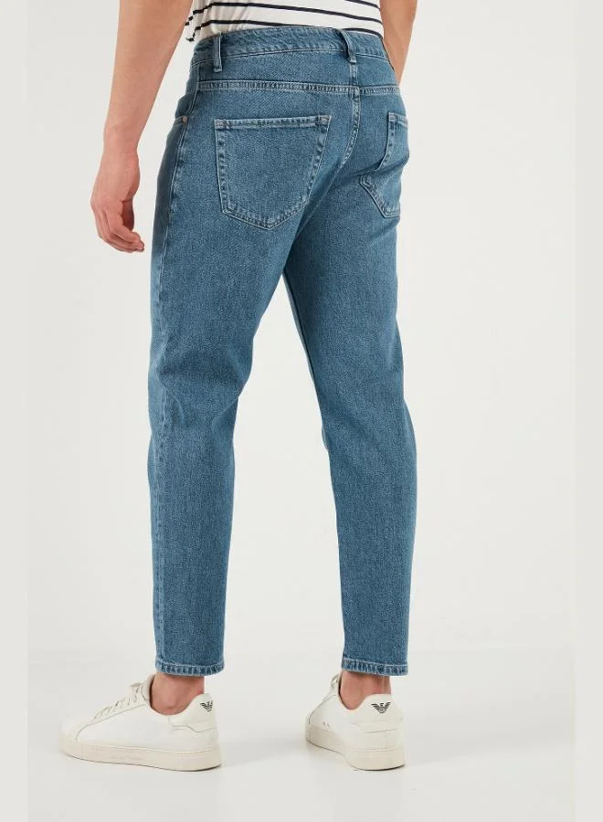 Buratti  Buratti Cotton Regular Waist Tapered Leg Men's Jeans 5901C72MILANO for Men | Best Price UAE