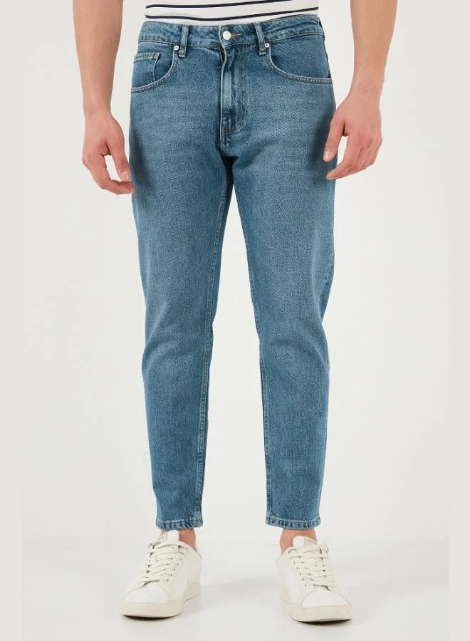 Buratti  Buratti Cotton Regular Waist Tapered Leg Men's Jeans 5901C72MILANO for Men | Best Price UAE