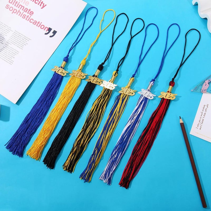 WanBigVa 2025 Graduation Tassels,1Pcs Cap Tassel Decoration with 2025 Year Gold Date Charms,Graduate Gifts for Ceremonies Souvenir High School,Black and Gold - Image 5