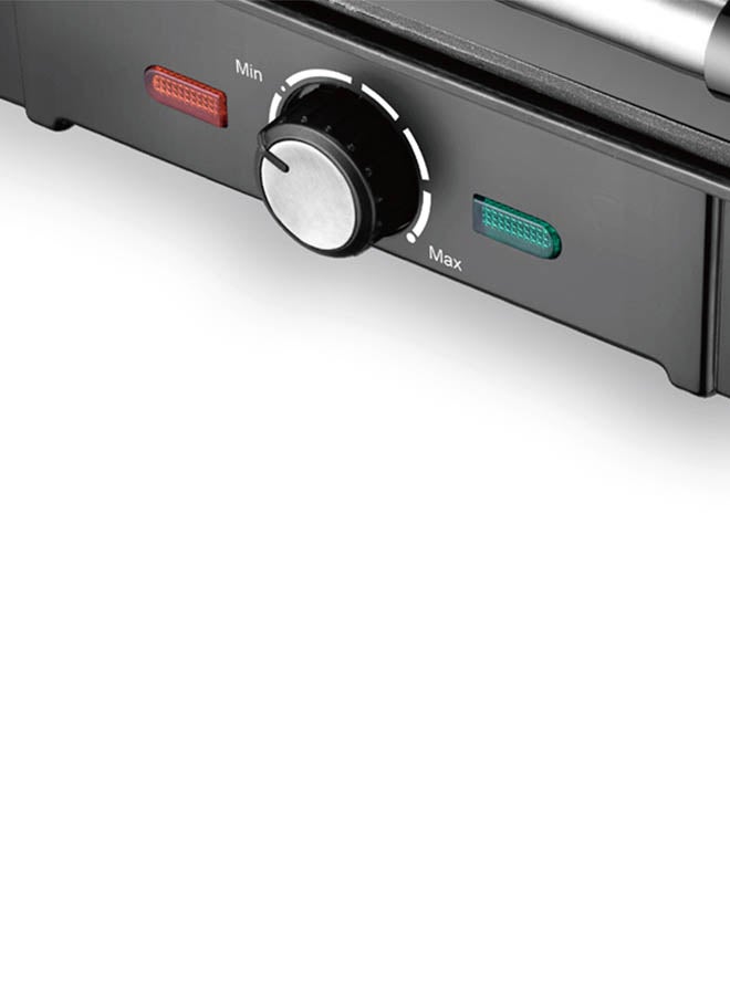 DOTS Sandwich Maker and Electric Grill - Silver & Black - Image 2