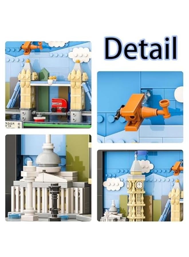 Wall Art London Postcard Building Blocks Set,3D Postcard Collection Gift for Adult and Kid(564Pieces). - Image 3