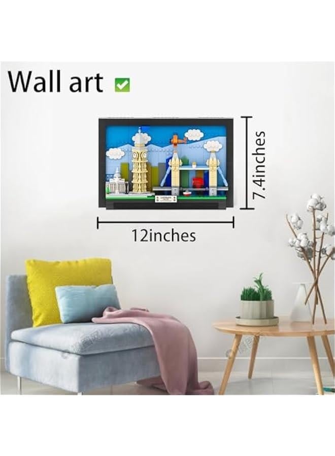 Wall Art London Postcard Building Blocks Set,3D Postcard Collection Gift for Adult and Kid(564Pieces). - Image 5