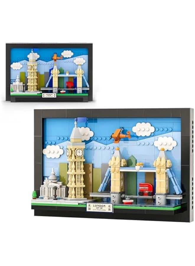 Wall Art London Postcard Building Blocks Set,3D Postcard Collection Gift for Adult and Kid(564Pieces). - Image 1