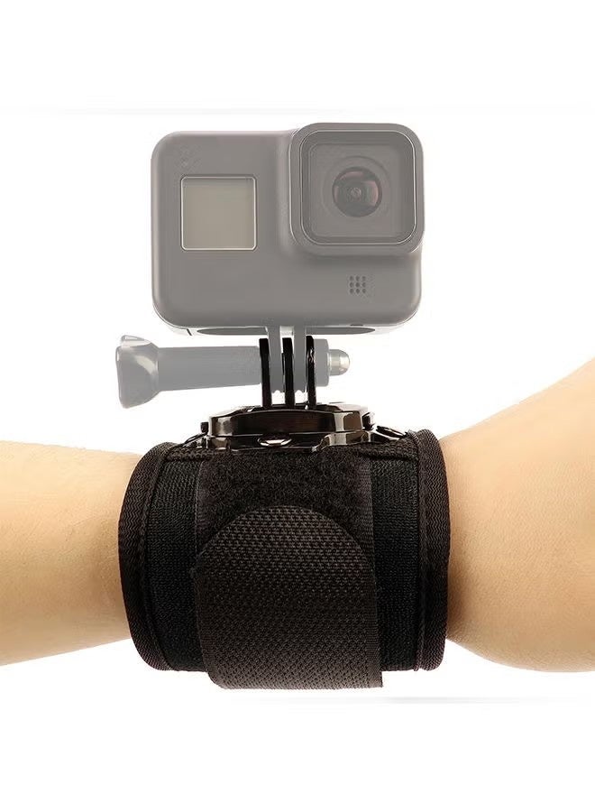 360° Rotating Adjustable Wrist Strap Mount for GoPro HERO 13 / 12 / 11 / 10 / 9 / 8 / 7 / 6 / 5 / 5S / 4 / 4S / 3+ MAX Fusion and Other Action Cameras