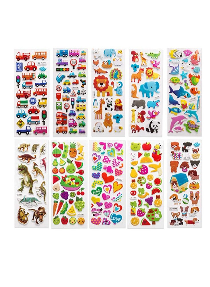 20-Piece 3D Puffy Sticker Sheet Set 7x20cm - Image 2