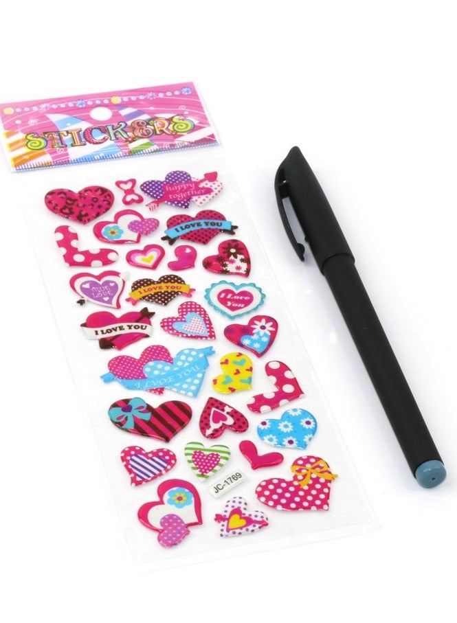 20-Piece 3D Puffy Sticker Sheet Set 7x20cm - Image 3