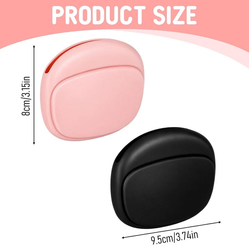 Geekria 2 Pcs Wired Headphone Case, Silicone Wired Headphone Organizer, Soft Pouch Earphone Storage Case for Storing Earphones Earbud Data Cable Keys Lipstick - Image 2