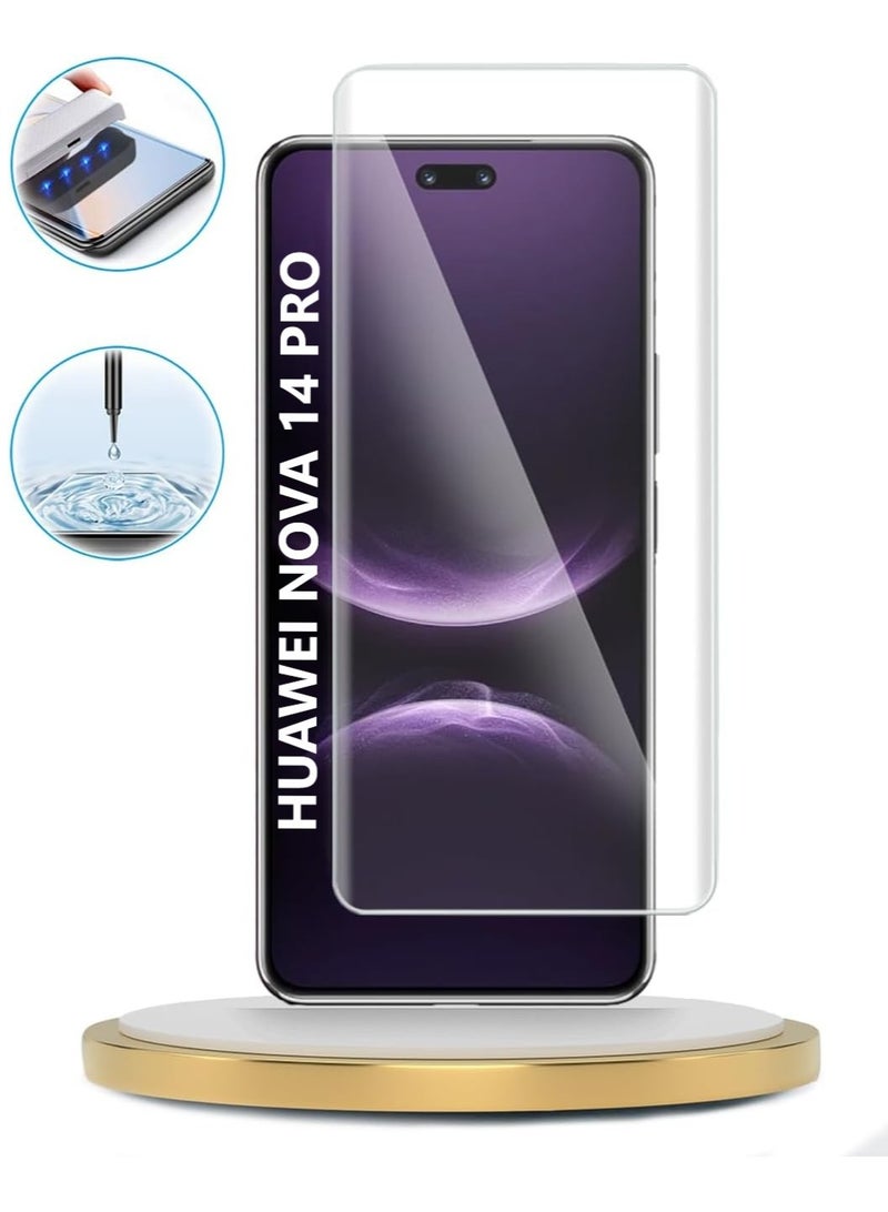 BGM Screen Protector For Huawei Nova 14 Pro ,  UV Tempered Glass Protector 9H Hardness, Bubble Free, HD Clear Huawei Nova 14 Pro Screen Protector - Image 1