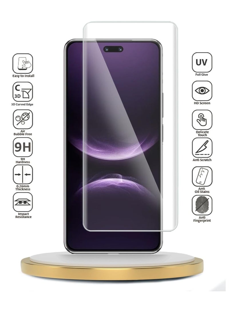BGM Screen Protector For Huawei Nova 14 Pro ,  UV Tempered Glass Protector 9H Hardness, Bubble Free, HD Clear Huawei Nova 14 Pro Screen Protector - Image 4