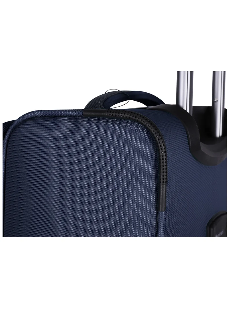 eminent Expandable Luggage Trolley Bag Soft Suitcase for Unisex Travel Polyester Shell Lightweight with TSA lock Double Spinner Wheels E777SZ Carry On 20 Inch Navy Blue