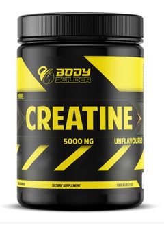 Body Builder Creatine Monohydrate powder 5000mg Unflavored 1000 g  - Image 1