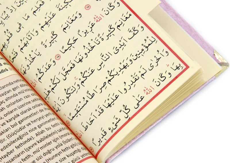 İhvan Online Bag Size Velvet Yasin Book - Prayer Rug - Prayer Beads and Transparent Boxed Mevlid Gift - Pink