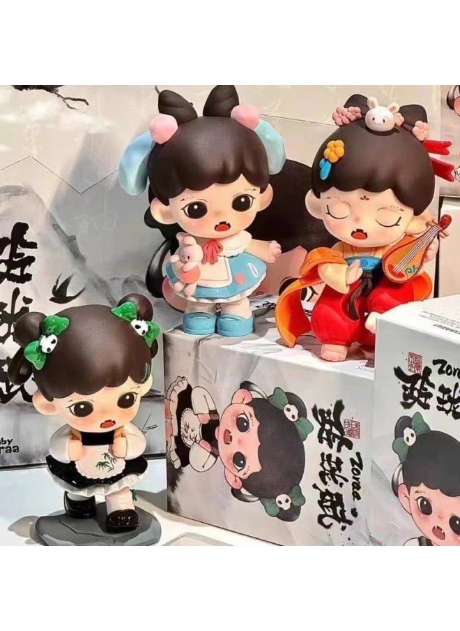 ماركة غير محددة صندوق أعمى من سلسلة Zoraa Linglong Fu من الجيل الثالث TNTSPACE Baby Zoraa3 Generation Gift صندوق أعمى عبر الحدود-المواصفات: Castle Peak Book Boy  - Image 4