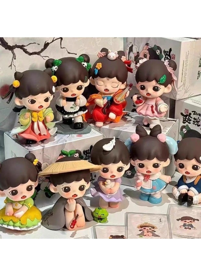 ماركة غير محددة صندوق أعمى من سلسلة Zoraa Linglong Fu من الجيل الثالث TNTSPACE Baby Zoraa3 Generation Gift صندوق أعمى عبر الحدود-المواصفات: Castle Peak Book Boy  - Image 3