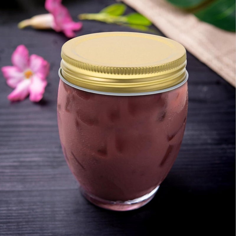 12pcs 86mm Mason Jar Lids Tinplate Leakproof Reusable Canning Covers for Wide Mouth Jars Household Sealing Storage Bottle Caps - Image 5