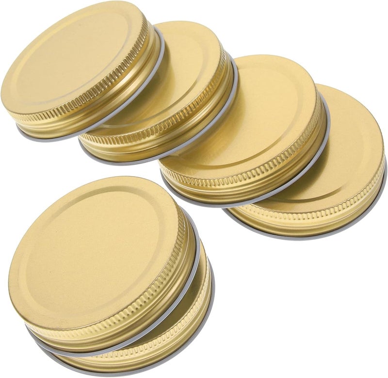 12pcs 86mm Mason Jar Lids Tinplate Leakproof Reusable Canning Covers for Wide Mouth Jars Household Sealing Storage Bottle Caps - Image 1