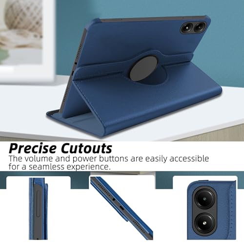 TGK 360 Rotatable Smart Flip Case Cover for Poco Pad 12.1 inch Tablet (Dark Blue) - Image 2