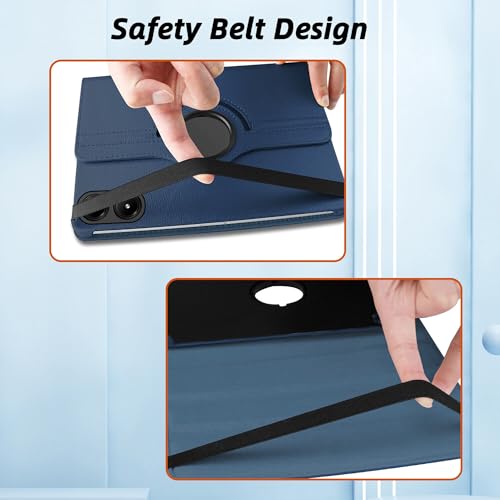 TGK 360 Rotatable Smart Flip Case Cover for Poco Pad 12.1 inch Tablet (Dark Blue) - Image 5