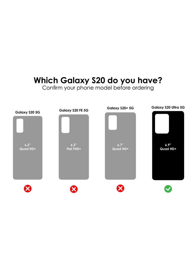 أوتربوكس جراب OtterBox Defender Series SCREENLESS لهاتف Galaxy S20 Ultra/Galaxy S20 Ultra 5G (فقط - غير متوافق مع أي طرازات أخرى من Galaxy S20) - أسود - Image 1