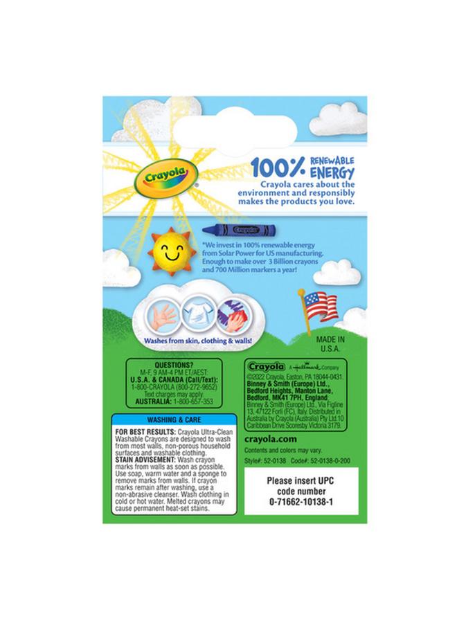 Crayola 24-Piece Nontoxic Ultra-Clean Washable Crayon Multicolor CRA5201380000 - Image 2
