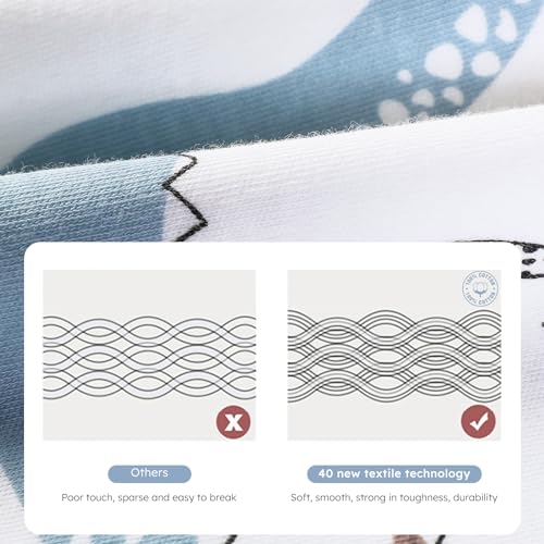 Yoofoss Baby Sleep Sack 12-18 Months Long Sleeve Wearable Blanket Baby 100% Organic Cotton 2-Way Zipper 0.5 Tog Infants Sleeping Sack, Lightweight(Large) - Image 4